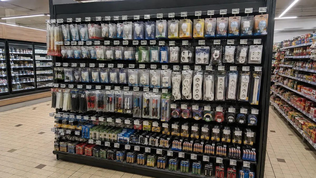 Rayon d'ampoules et accessoires électriques
