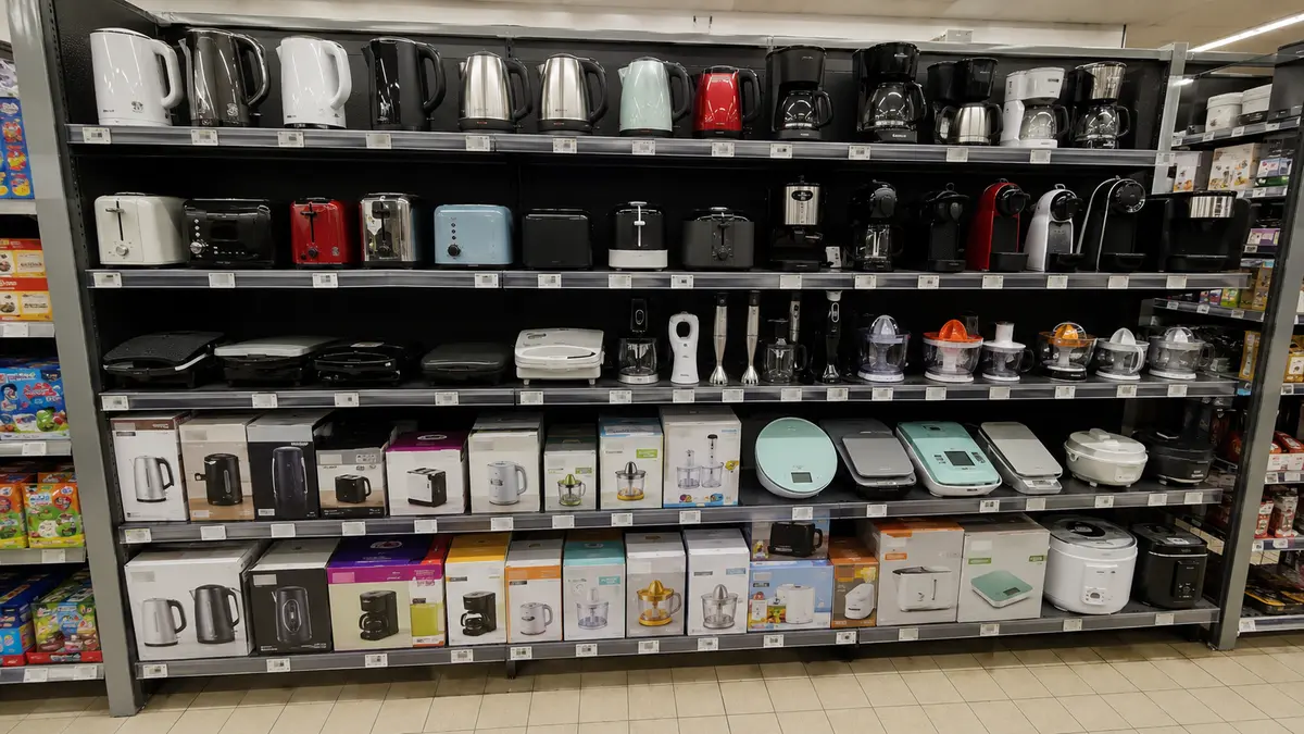Rayon de petit électroménager de cuisine